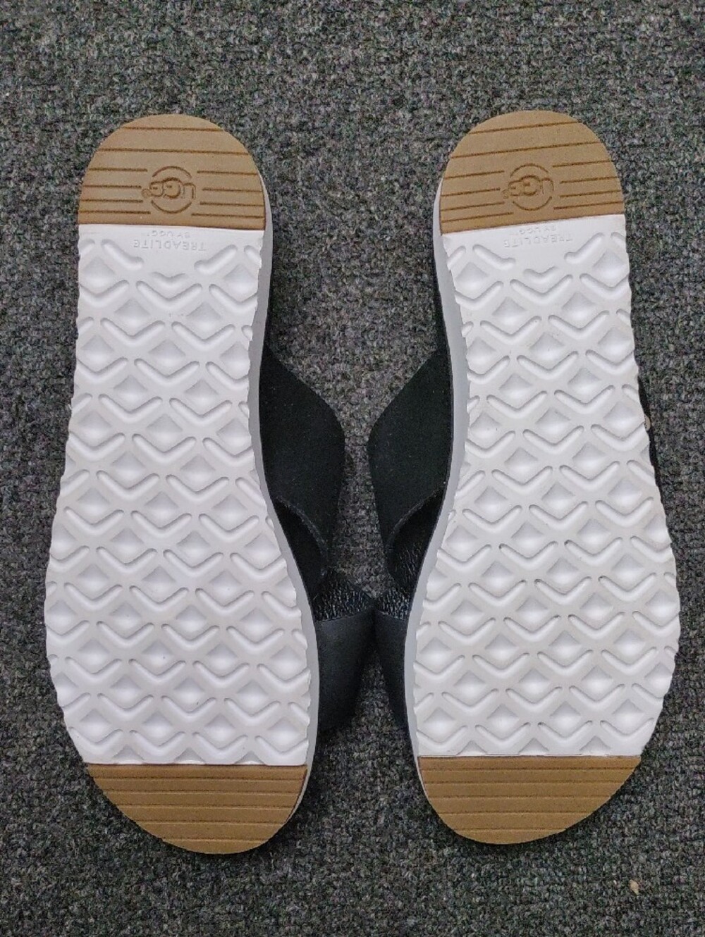 UGG Black Crisscross Slide Sandals - Picture 9 of 10